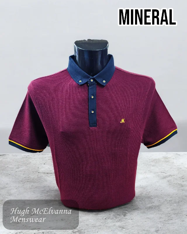 Men's smart - casual checkered t - shirts for semi - formal occasionsMINERAL 'KRAKEN' Polo T-Shirt - 3 Colour Options Men's smart - casual checkered t - shirts for semi - formal occasionsMINERAL 'KRAKEN' Polo T-Shirt - 3 Colour Options