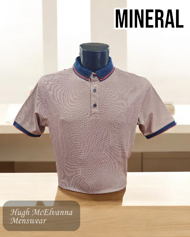 Men's ribbed t - shirts with a textured finish for added styleMINERAL MATRIX Polo Shirt – 2 Colours Men's ribbed t - shirts with a textured finish for added styleMINERAL MATRIX Polo Shirt – 2 Colours