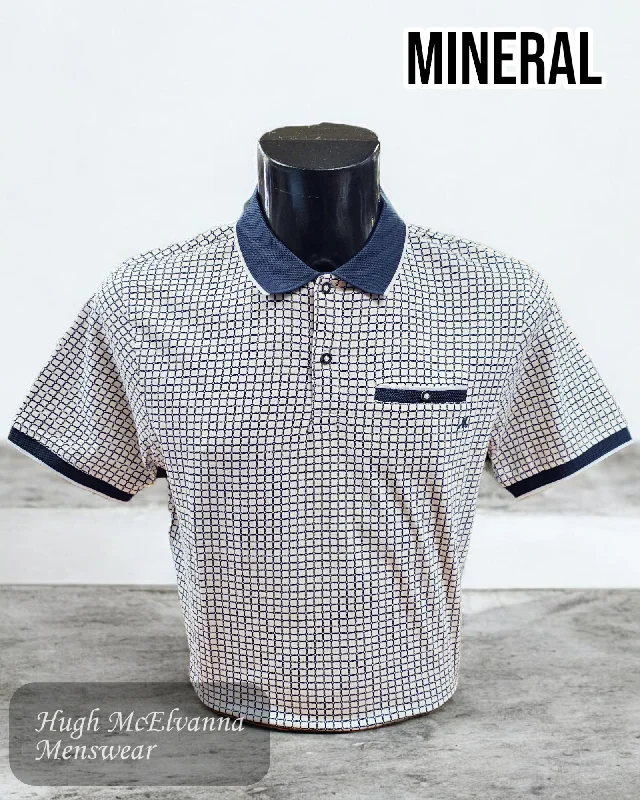 Men's mock - neck t - shirts with a modern and sleek styleMINERAL 'MERC' Polo T-Shirt - 2 Colour Options Men's mock - neck t - shirts with a modern and sleek styleMINERAL 'MERC' Polo T-Shirt - 2 Colour Options