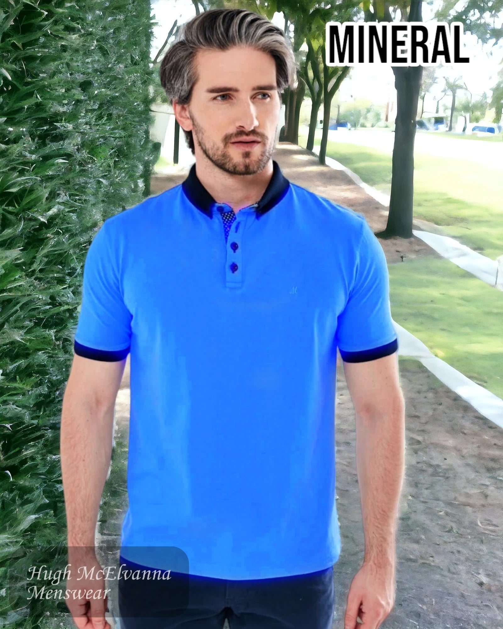 Men's UV - protection t - shirts for outdoor activities in the sunMineral PRINCESS Blue Polo Men's UV - protection t - shirts for outdoor activities in the sunMineral PRINCESS Blue Polo