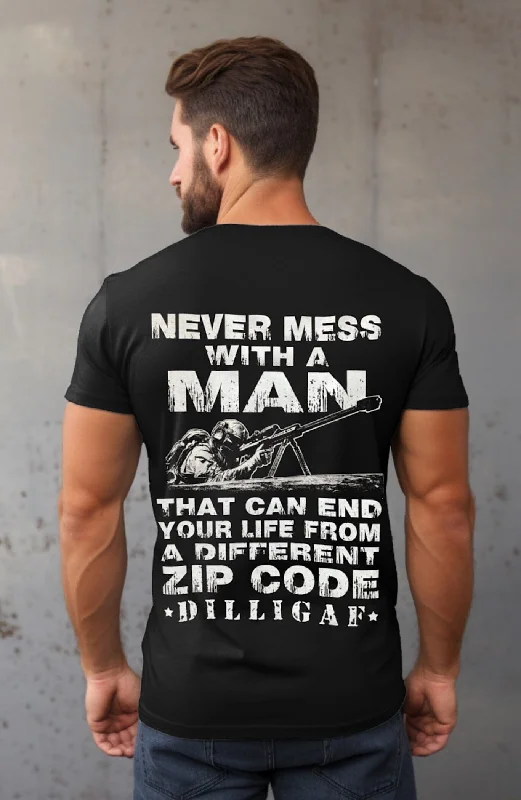 Men's plus - size pocket t - shirts with a classic lookNever mess with a man