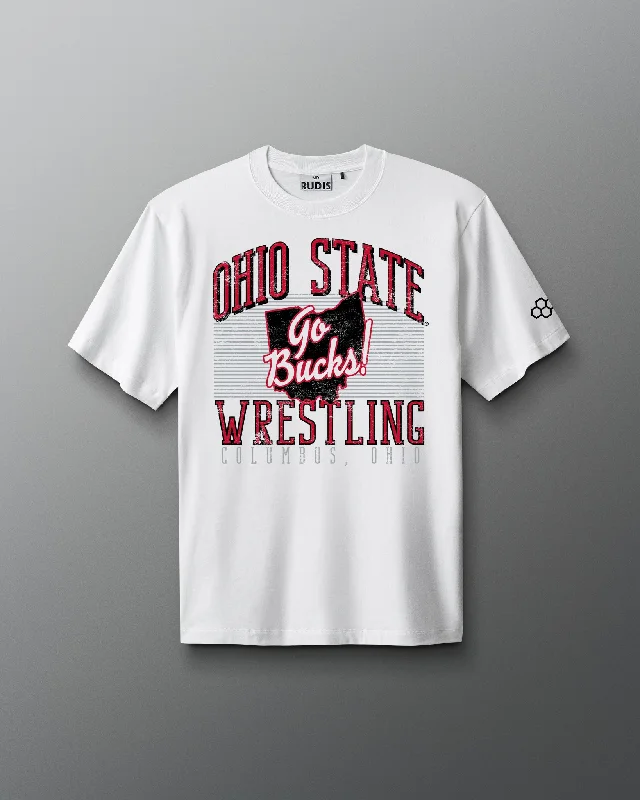 Men's long - sleeve henley t - shirts with button - down placketsOhio State Go Bucks Heavyweight T-Shirt Men's long - sleeve henley t - shirts with button - down placketsOhio State Go Bucks Heavyweight T-Shirt