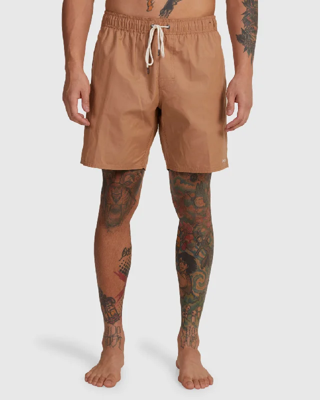 Men's side - stripe track shorts for a sporty running look Opposites Hybrid Shorts - Copper Men's side - stripe track shorts for a sporty running look Opposites Hybrid Shorts - Copper