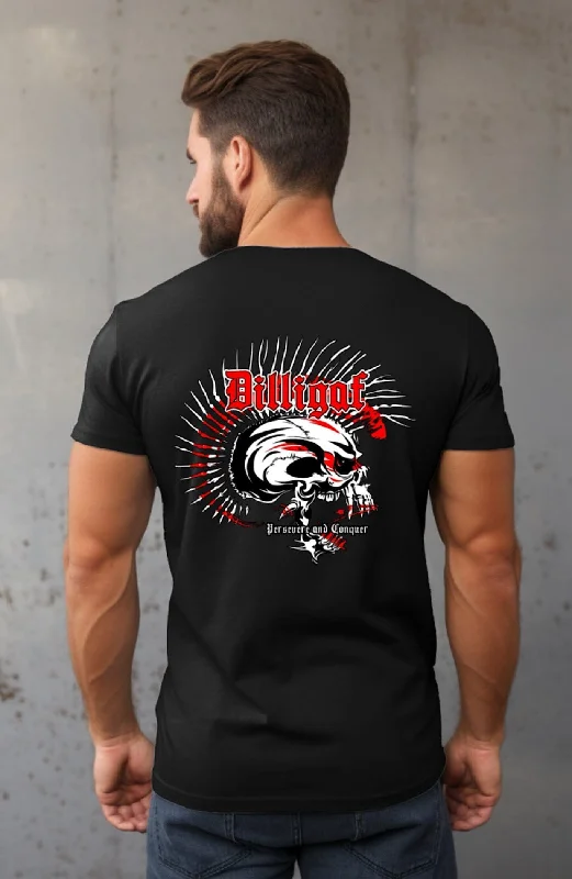 Men's printed Hawaiian t - shirts for tropical vacationsPersevere and Conquer T-Shirt Men's printed Hawaiian t - shirts for tropical vacationsPersevere and Conquer T-Shirt