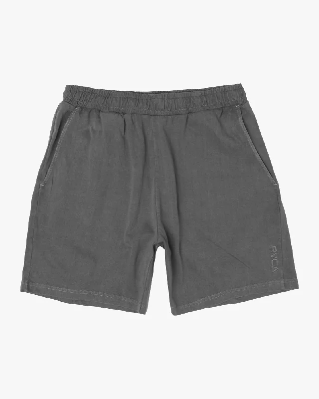 Men's high - waisted swim shorts with UPF protection for beach vacations PTC 18" Shorts - Black Men's high - waisted swim shorts with UPF protection for beach vacations PTC 18" Shorts - Black
