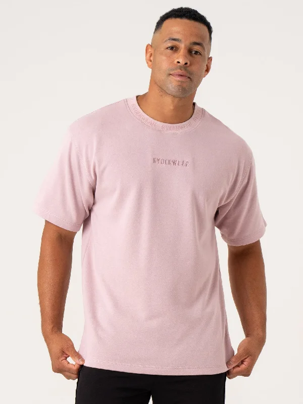 Men's short - sleeve linen t - shirts for summer beach outingsPursuit Fleece T-Shirt - Cinder Men's short - sleeve linen t - shirts for summer beach outingsPursuit Fleece T-Shirt - Cinder