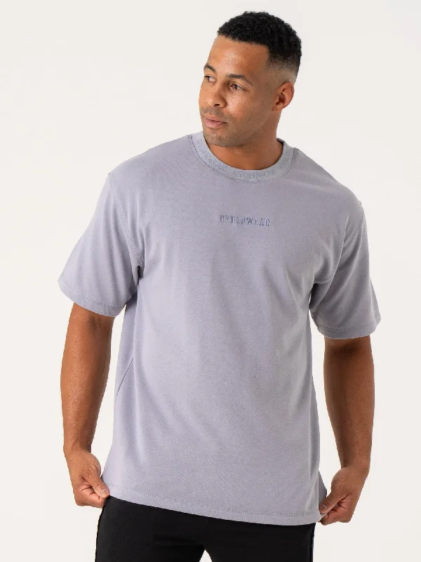 Men's printed Hawaiian t - shirts for tropical vacationsPursuit Fleece T-Shirt - Lavender Men's printed Hawaiian t - shirts for tropical vacationsPursuit Fleece T-Shirt - Lavender