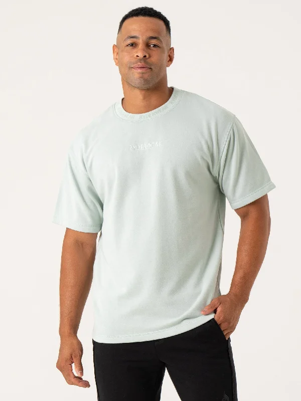 Men's v - neck muscle t - shirts for a body - building aestheticPursuit Fleece T-Shirt - Spearmint Men's v - neck muscle t - shirts for a body - building aestheticPursuit Fleece T-Shirt - Spearmint