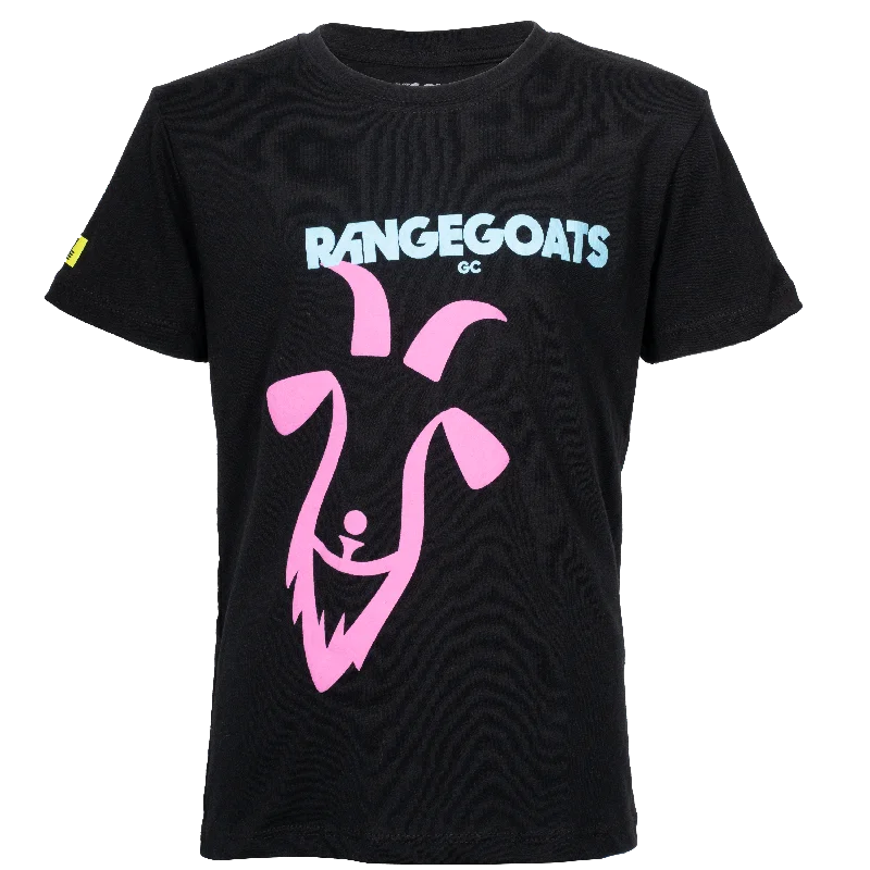 Men's distressed denim - look t - shirts with a rugged appealRangeGoats GC | Big Logo Tee - Youth Men's distressed denim - look t - shirts with a rugged appealRangeGoats GC | Big Logo Tee - Youth