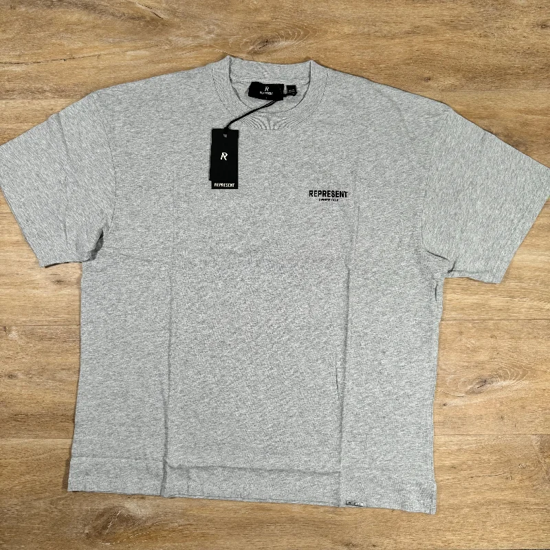 Men's tie - dye t - shirts with a bohemian styleRepresent Owners Club T-Shirt in Ash Grey Men's tie - dye t - shirts with a bohemian styleRepresent Owners Club T-Shirt in Ash Grey
