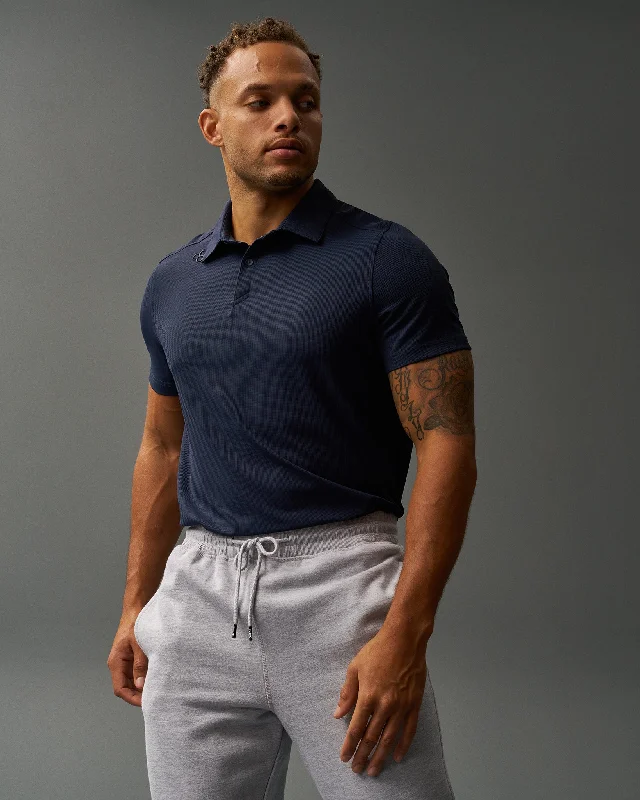 Men's smart - casual checkered t - shirts for semi - formal occasionsRUDIS Go-To Polo - Navy Men's smart - casual checkered t - shirts for semi - formal occasionsRUDIS Go-To Polo - Navy