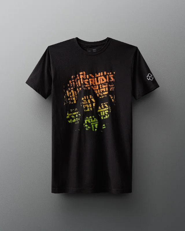 Men's button - front t - shirts with a unique artistic printRUDIS Hex Gradient T-Shirt Men's button - front t - shirts with a unique artistic printRUDIS Hex Gradient T-Shirt