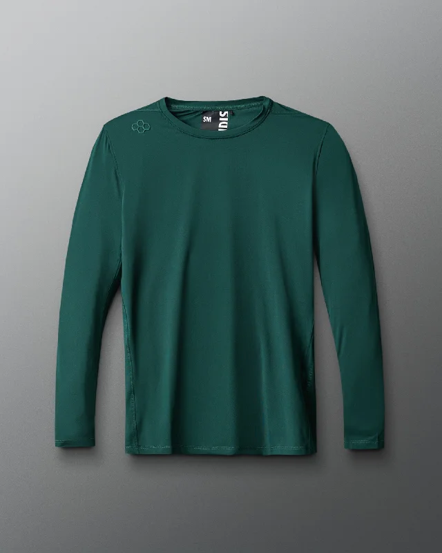 Men's mock - neck t - shirts with a modern and sleek styleRUDIS Performance Long Sleeve - Emerald Men's mock - neck t - shirts with a modern and sleek styleRUDIS Performance Long Sleeve - Emerald