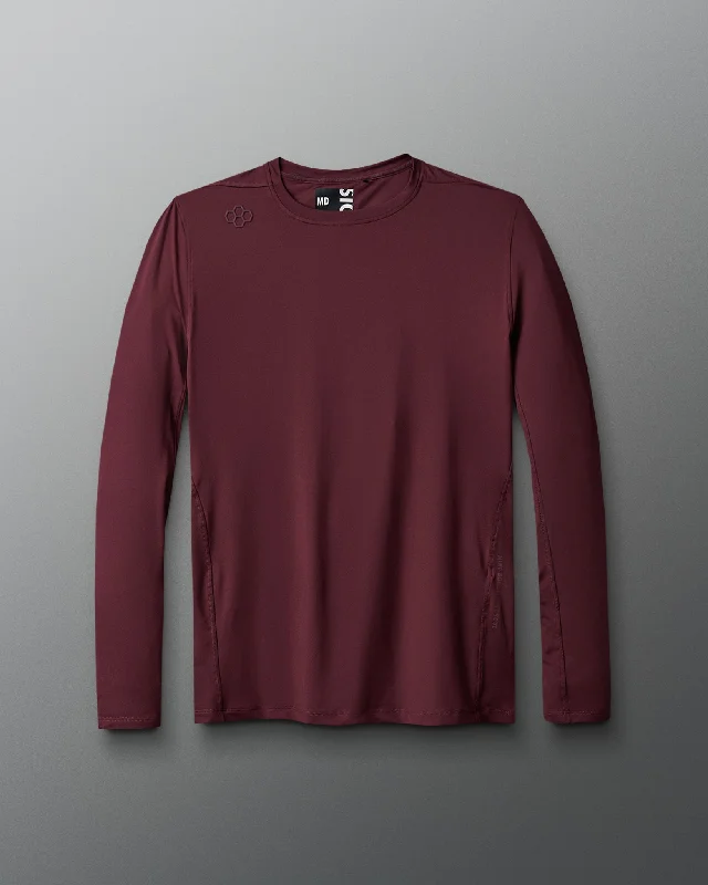 Men's eco - friendly recycled t - shirts for sustainable fashion choicesRUDIS Performance Long Sleeve - Maroon Men's eco - friendly recycled t - shirts for sustainable fashion choicesRUDIS Performance Long Sleeve - Maroon