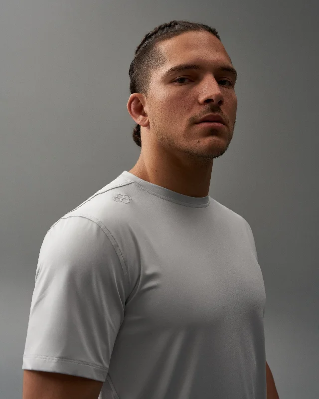Men's eco - friendly recycled t - shirts for sustainable fashion choicesRUDIS Performance Stretch T-Shirt - Lunar Gray Men's eco - friendly recycled t - shirts for sustainable fashion choicesRUDIS Performance Stretch T-Shirt - Lunar Gray