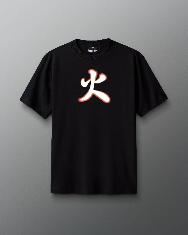 Men's thermal t - shirts with a high - neck design for cold weatherRUDIS Samurai Fire Heavyweight T-Shirt Men's thermal t - shirts with a high - neck design for cold weatherRUDIS Samurai Fire Heavyweight T-Shirt