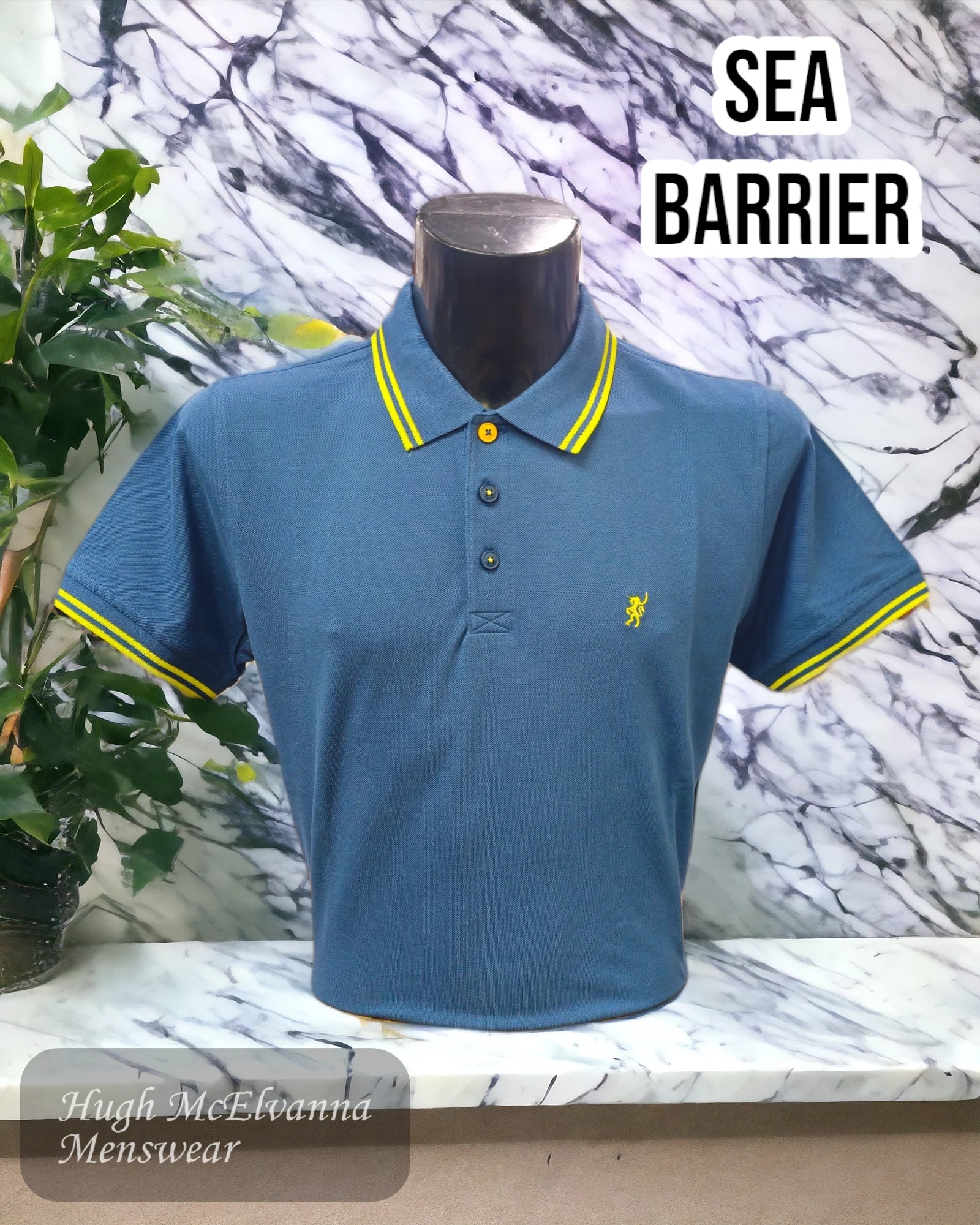 Men's tie - dye t - shirts with a bohemian styleSea Barrier New Freddy Petrol Polo