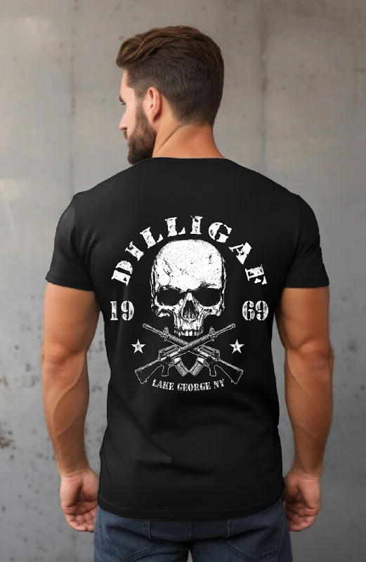 Men's polo t - shirts with a contrast collar for a preppy lookSkull w/ AR's T-Shirt