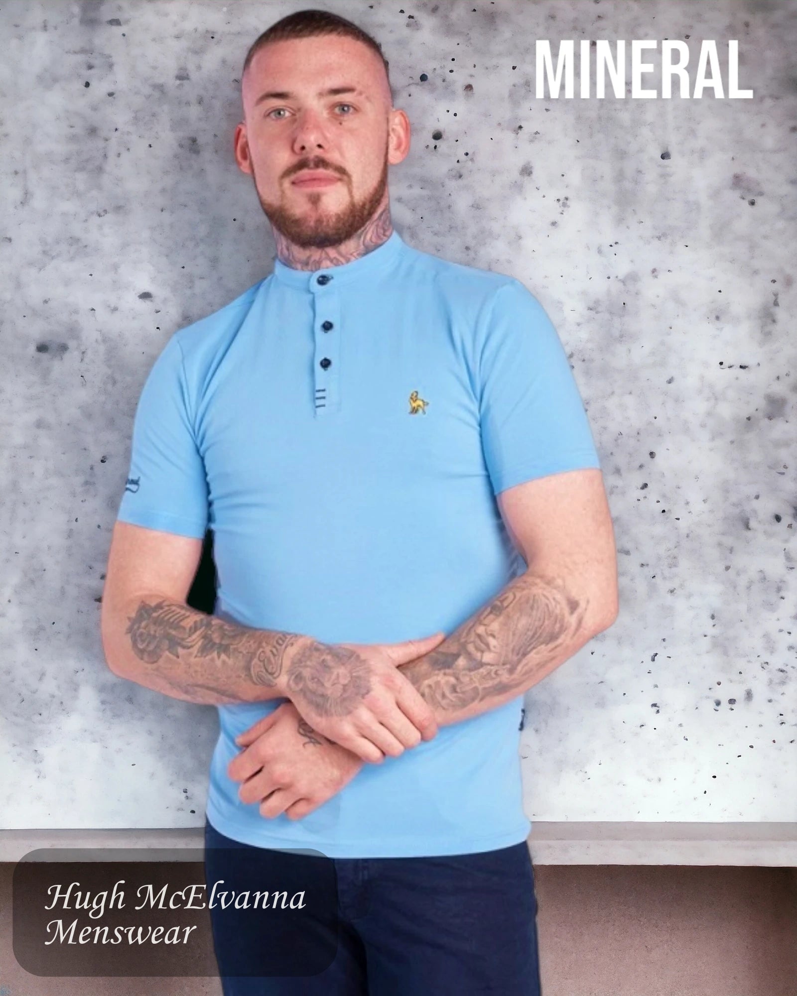 Men's plus - size pocket t - shirts with a classic lookMineral Sky Blue Fashion Granda Polo Shirt Style: MAX Men's plus - size pocket t - shirts with a classic lookMineral Sky Blue Fashion Granda Polo Shirt Style: MAX