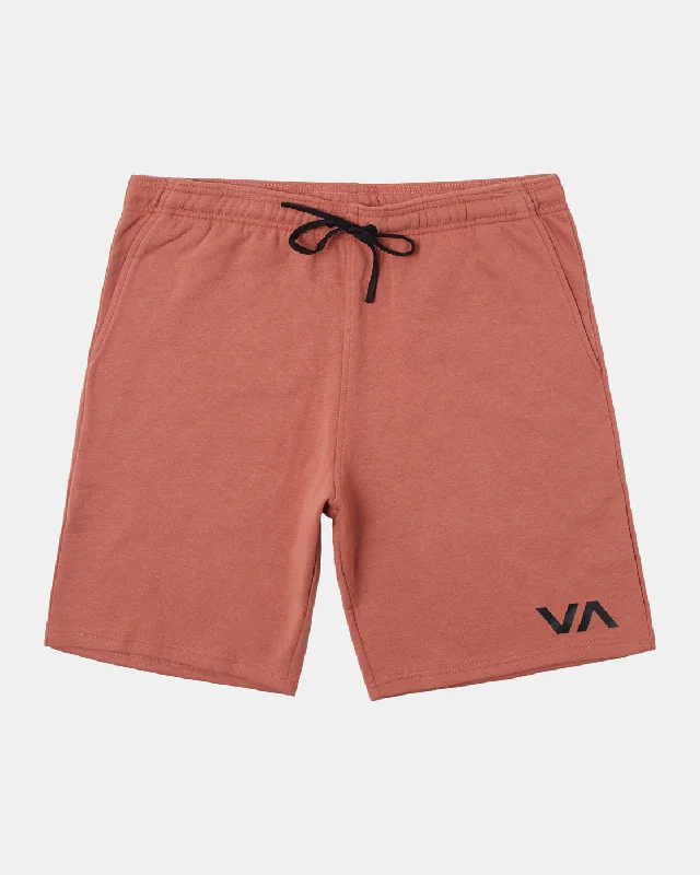Men's elastic waistband lounge shorts for lazy weekends at home Sport IV 19" Shorts - Brick Dust Men's elastic waistband lounge shorts for lazy weekends at home Sport IV 19" Shorts - Brick Dust