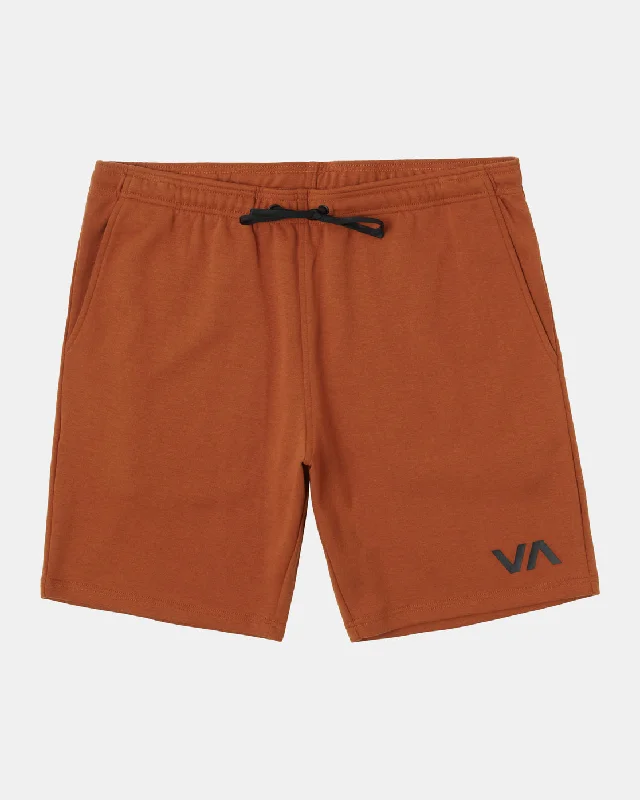 Men's elastic waistband lounge shorts for lazy weekends at home Sport IV 19" Shorts - Dark Amber Men's elastic waistband lounge shorts for lazy weekends at home Sport IV 19" Shorts - Dark Amber