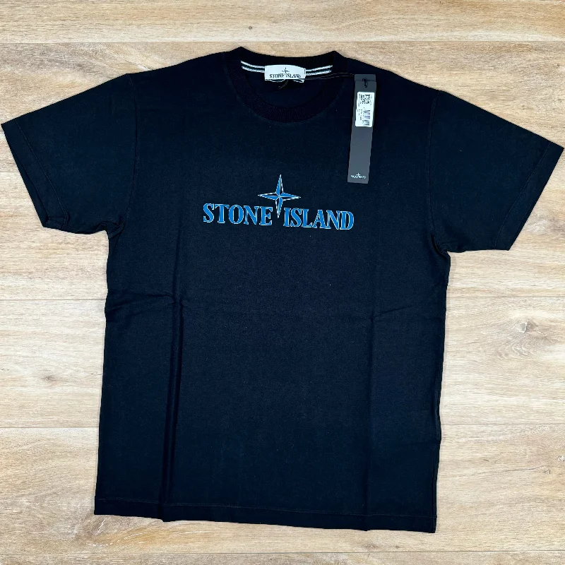 Men's eco - friendly recycled t - shirts for sustainable fashion choicesStone Island Institutional Three Print T-Shirt in Black Men's eco - friendly recycled t - shirts for sustainable fashion choicesStone Island Institutional Three Print T-Shirt in Black