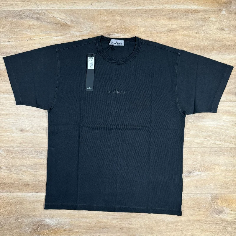 Men's organic cotton crew - neck t - shirts for everyday comfortStone Island Old Effect Cotton T-Shirt in Black Men's organic cotton crew - neck t - shirts for everyday comfortStone Island Old Effect Cotton T-Shirt in Black