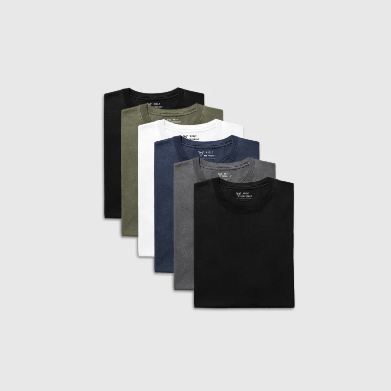 Men's lightweight performance t - shirts for running marathonsBig Guy 6-Pack