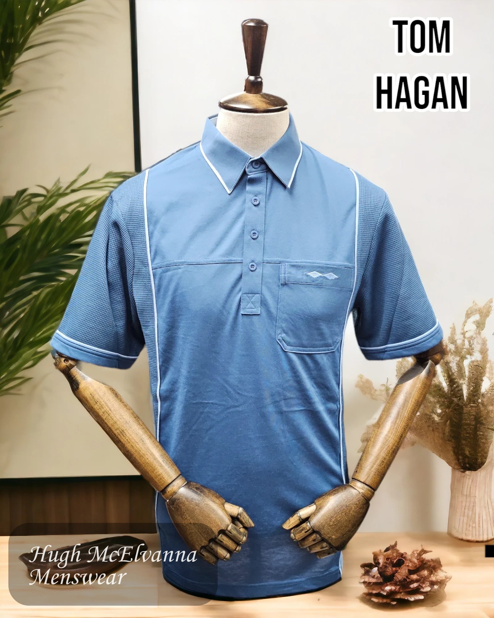 Men's tie - dye t - shirts with a bohemian styleTom Hagan TTH-991 Golf Shirt - 3 Colours Men's tie - dye t - shirts with a bohemian styleTom Hagan TTH-991 Golf Shirt - 3 Colours