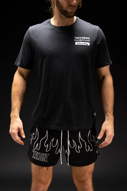 Men's antimicrobial t - shirts for odor - free freshness during travelTrain Fight Repeat T-Shirt - Black Men's antimicrobial t - shirts for odor - free freshness during travelTrain Fight Repeat T-Shirt - Black