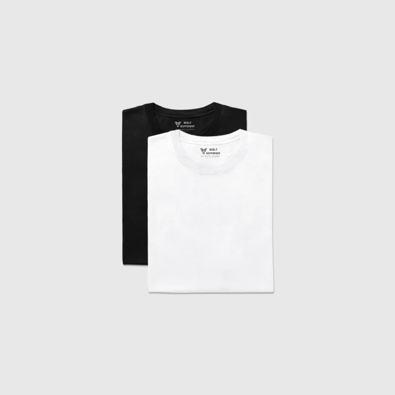 Men's thermal t - shirts with a high - neck design for cold weatherTrial 2-Pack