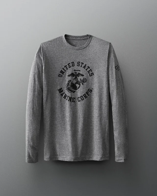 Men's eco - friendly recycled t - shirts for sustainable fashion choicesU.S. Marine Corps Emblem Long Sleeve Men's eco - friendly recycled t - shirts for sustainable fashion choicesU.S. Marine Corps Emblem Long Sleeve