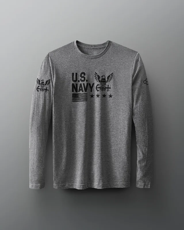 Men's antimicrobial t - shirts for odor - free freshness during travelU.S. Navy Patriot Long Sleeve Men's antimicrobial t - shirts for odor - free freshness during travelU.S. Navy Patriot Long Sleeve