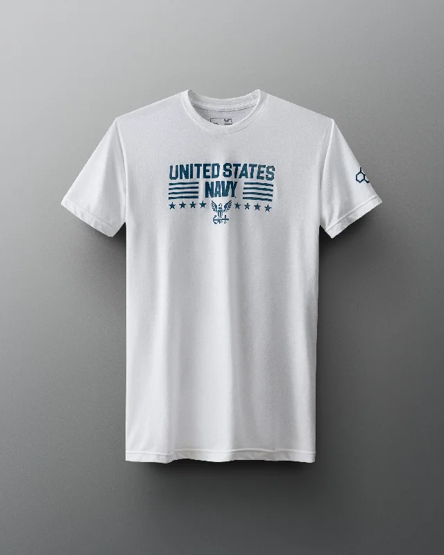 Men's moisture - wicking athletic t - shirts for intense workoutsU.S. Navy Stars and Stripes T-Shirt Men's moisture - wicking athletic t - shirts for intense workoutsU.S. Navy Stars and Stripes T-Shirt