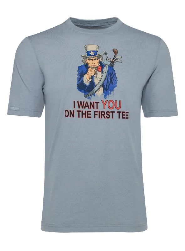 Men's printed Hawaiian t - shirts for tropical vacationsUncle Sam Graphic Tee