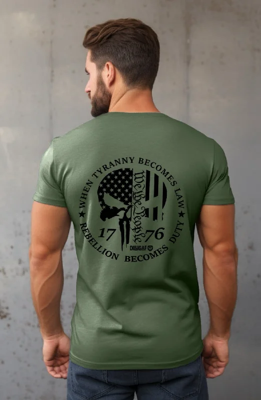 Men's mock - neck t - shirts with a modern and sleek styleWhen Tyranny Becomes Law T-Shirt Men's mock - neck t - shirts with a modern and sleek styleWhen Tyranny Becomes Law T-Shirt