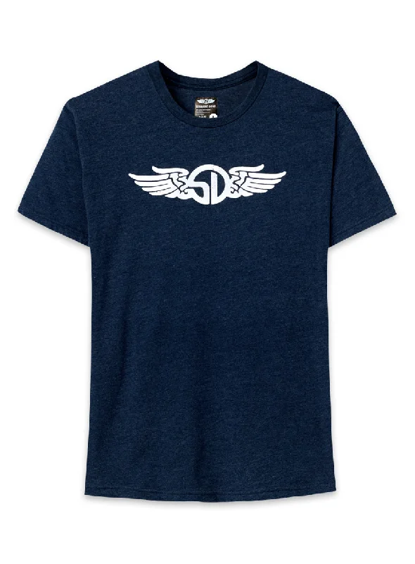 Men's ribbed t - shirts with a textured finish for added styleWings Tee