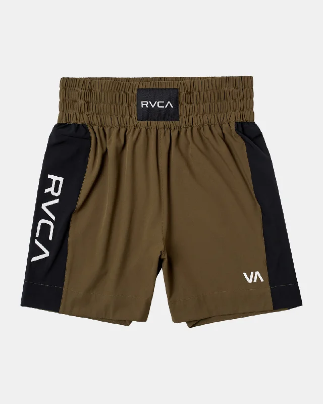 Men's side - stripe track shorts for a sporty running look Yogger 17" Boxing Shorts - Olive Men's side - stripe track shorts for a sporty running look Yogger 17" Boxing Shorts - Olive