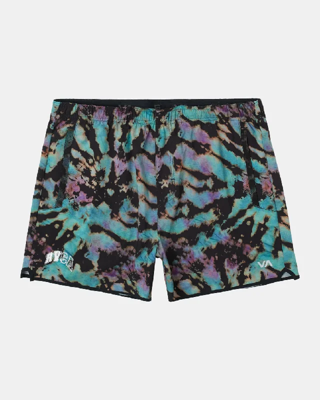 Men's breathable cotton athletic shorts for intense workouts Yogger 15" Running Shorts - Black Tie Dye Men's breathable cotton athletic shorts for intense workouts Yogger 15" Running Shorts - Black Tie Dye