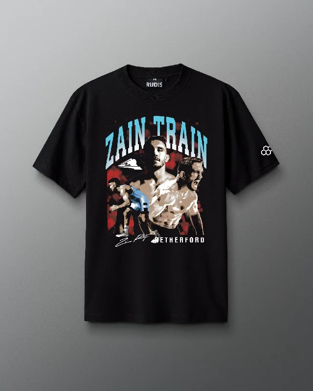 Men's moisture - wicking athletic t - shirts for intense workoutsZain Train Vintage Heavyweight T-Shirt Men's moisture - wicking athletic t - shirts for intense workoutsZain Train Vintage Heavyweight T-Shirt